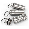 Smell Proof Container Capsule, Silver, Pack of 3