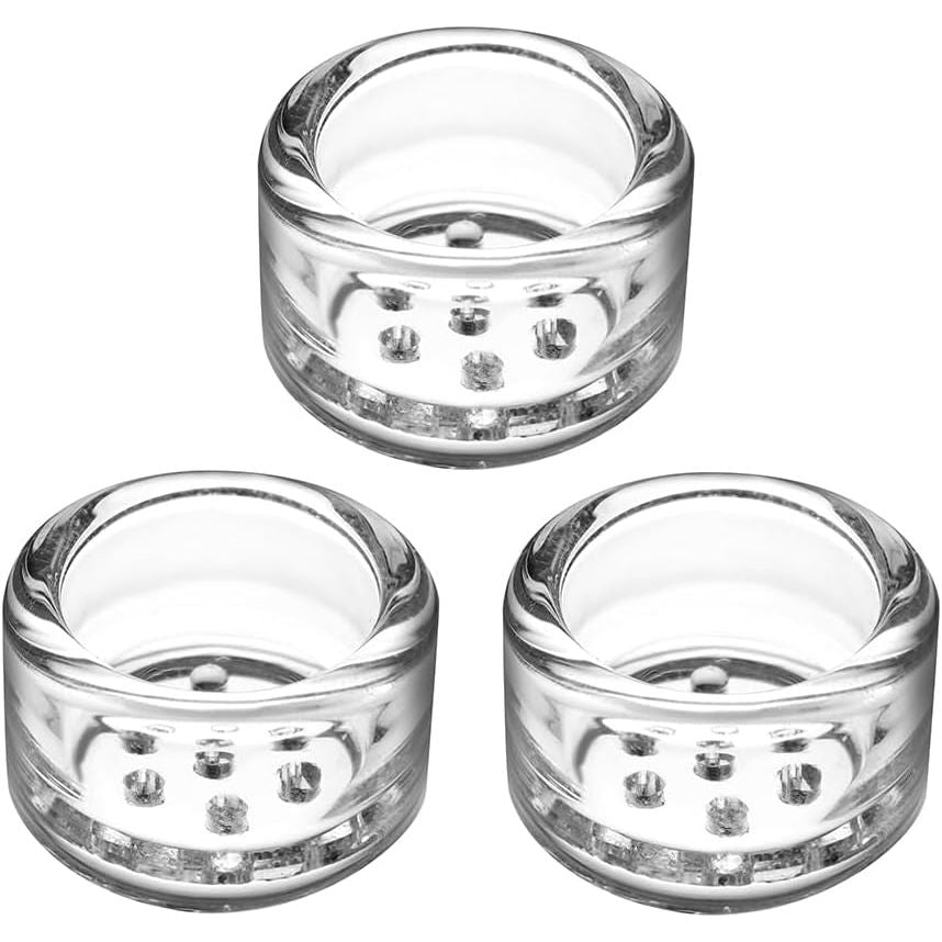 Glass dosing capsules (no lids), pack of 3 – three capsules shown, for TinyMight 2 and TinyMight 1